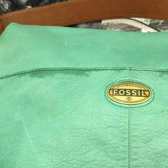 Fossil green leather purse - Picture 5 of 14